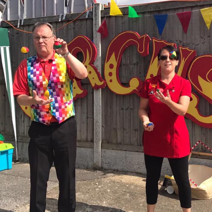 Practising juggling skills