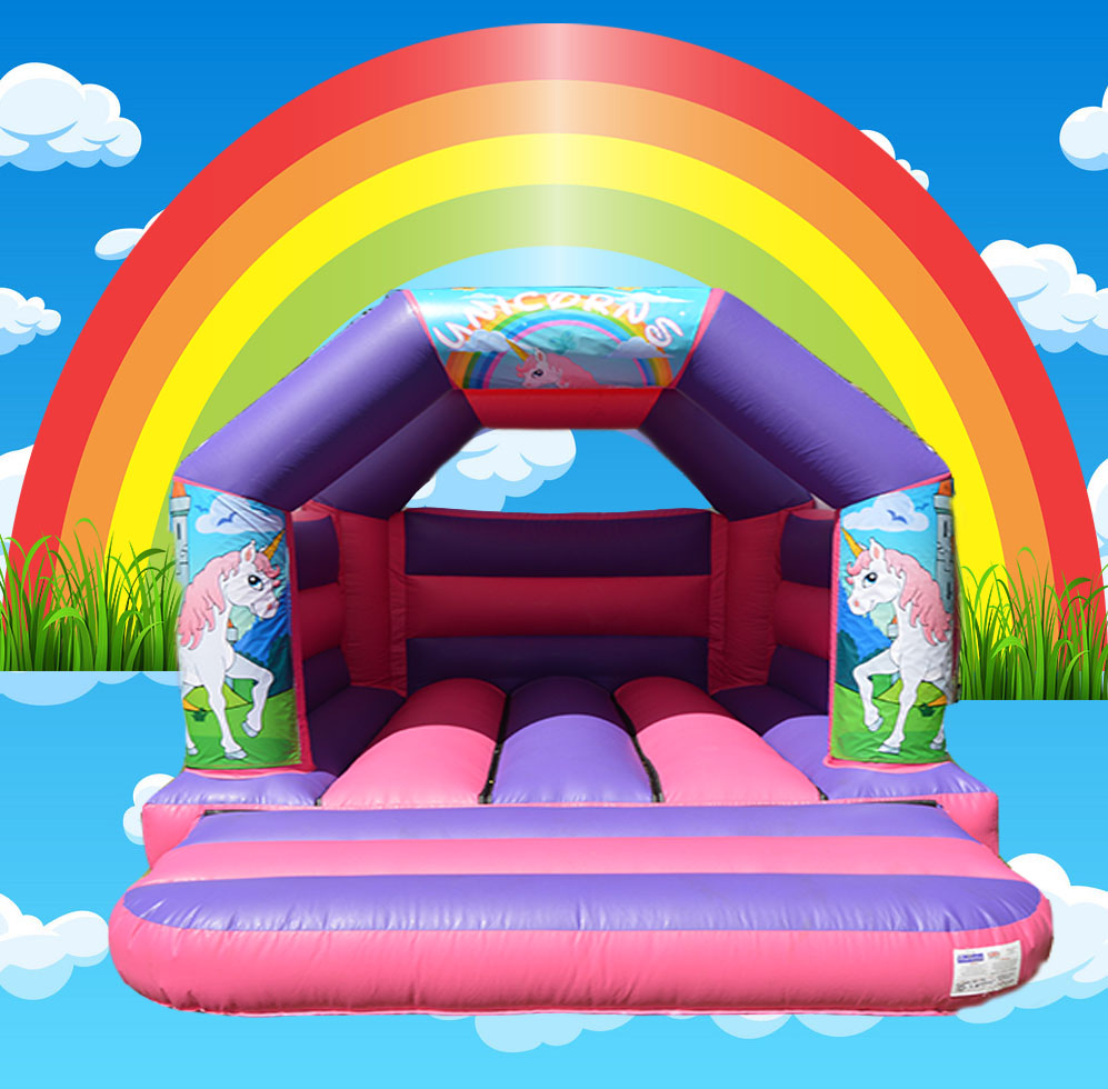 Unicorn theme bouncey castle